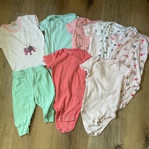 3/$20 Large Bundle Baby Girl Clothes 3-6 Months